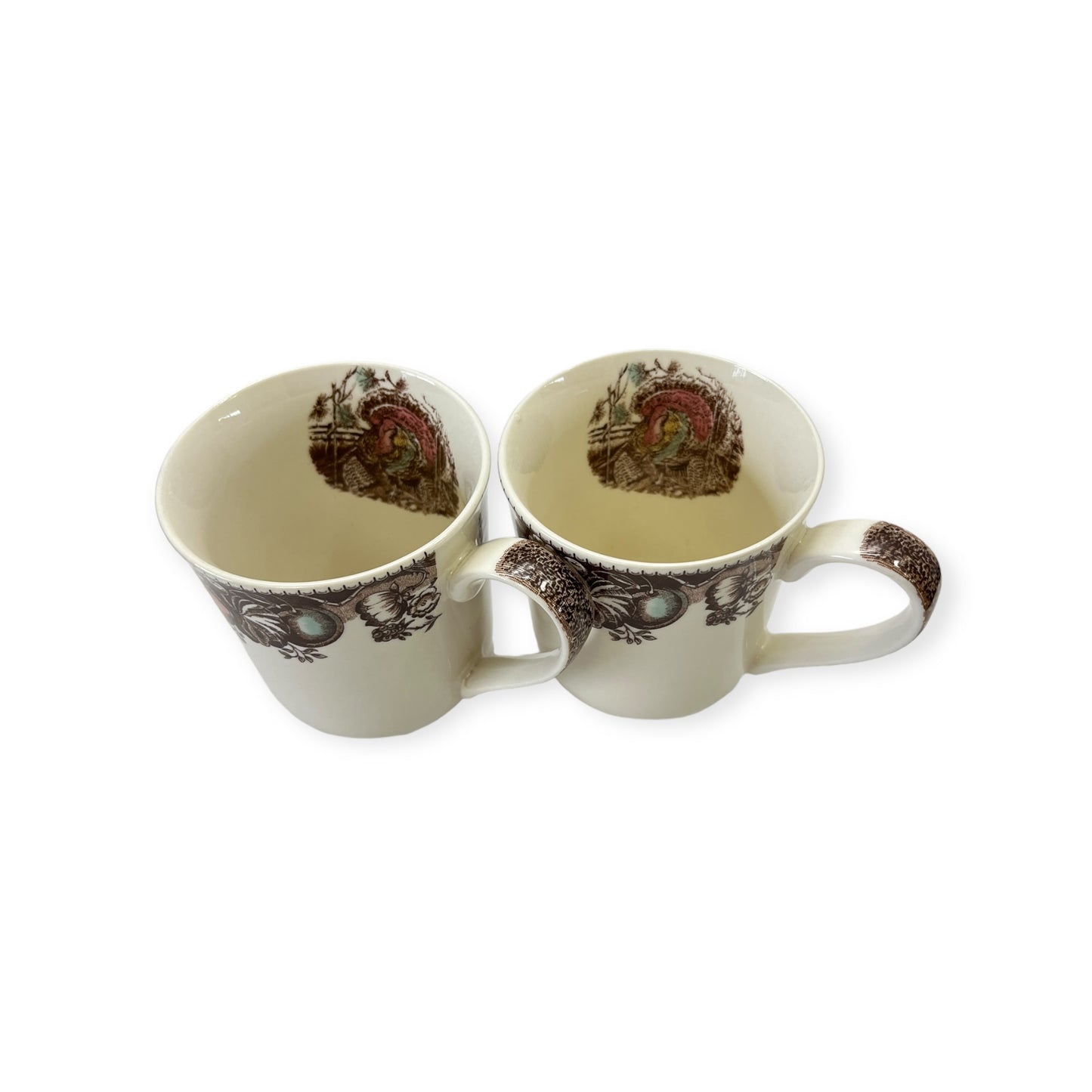 Johnson Brothers Set of 2 His Majesty Mugs England Holidays