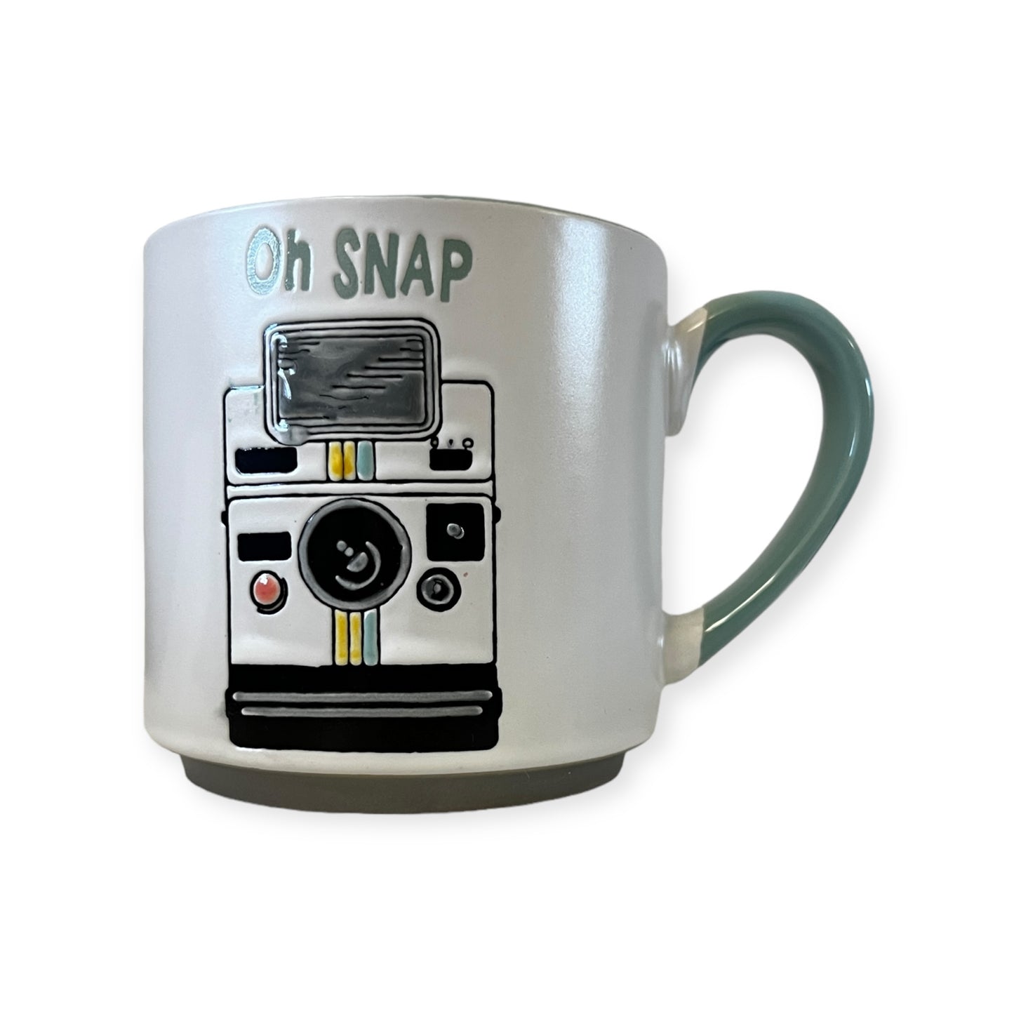 Retro Camera Pop Art Style Oh Snap Ceramic Coffee Mug 18 Oz.