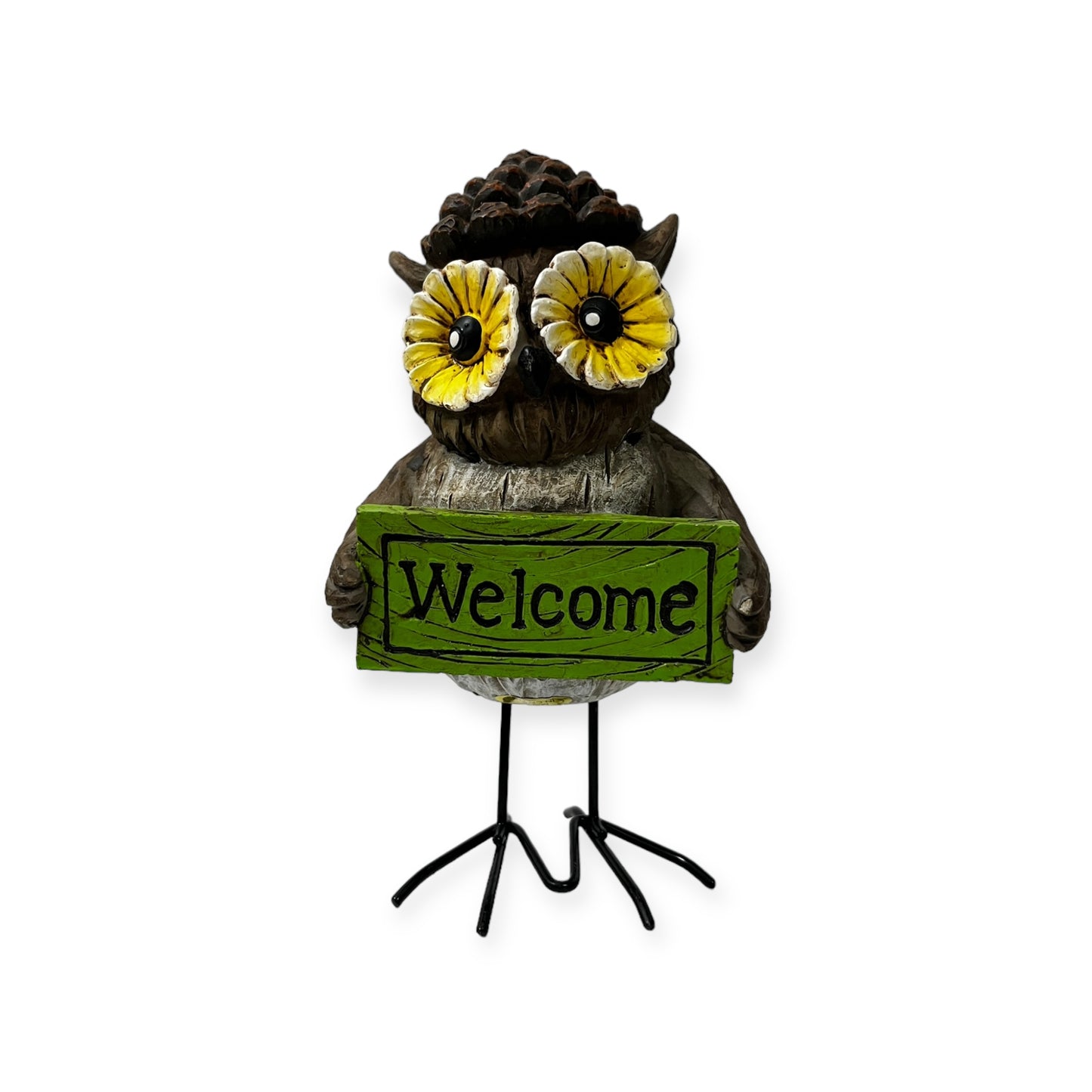 Figurine Owl Holds A Kind Sign Set Of 3