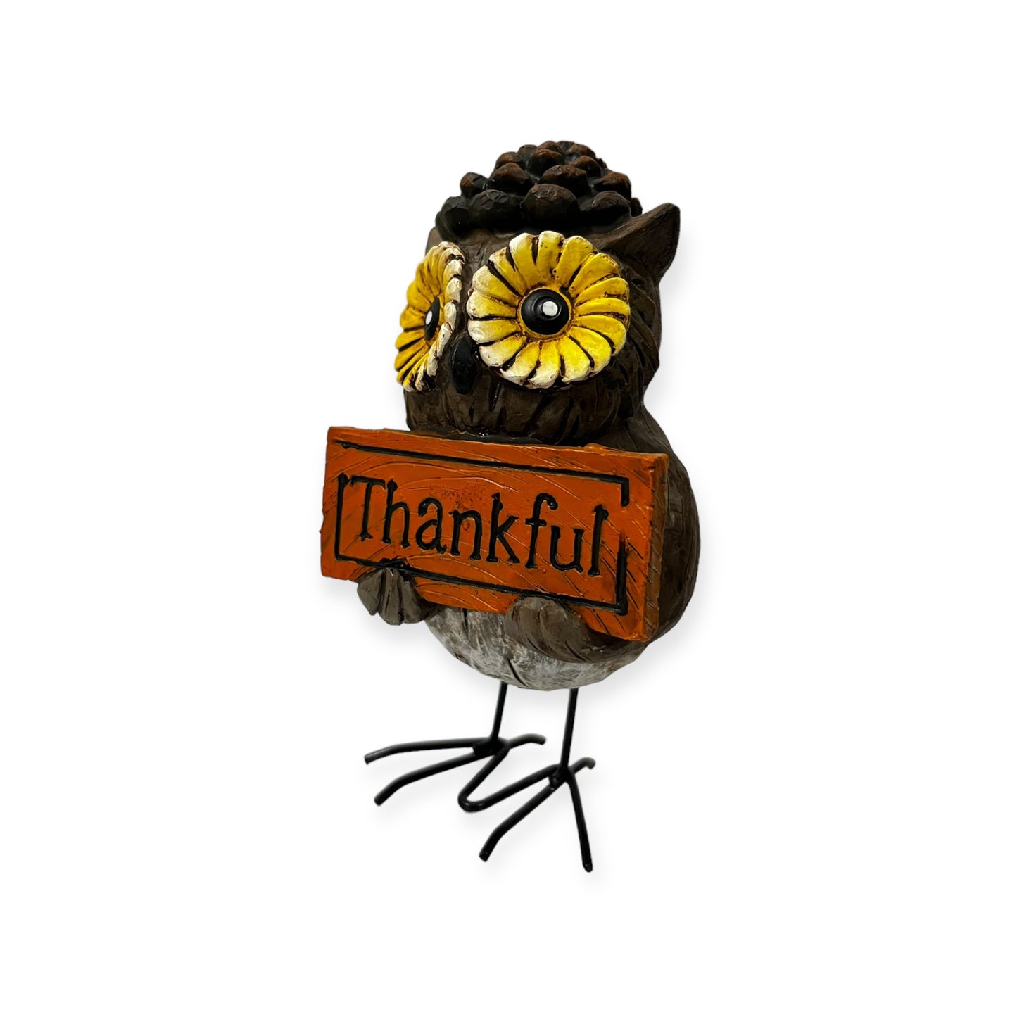 Figurine Owl Holds A Kind Sign Set Of 3