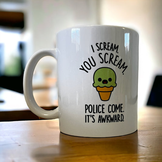 I Scream You Scream Cute Coffee Mug 8 Oz.