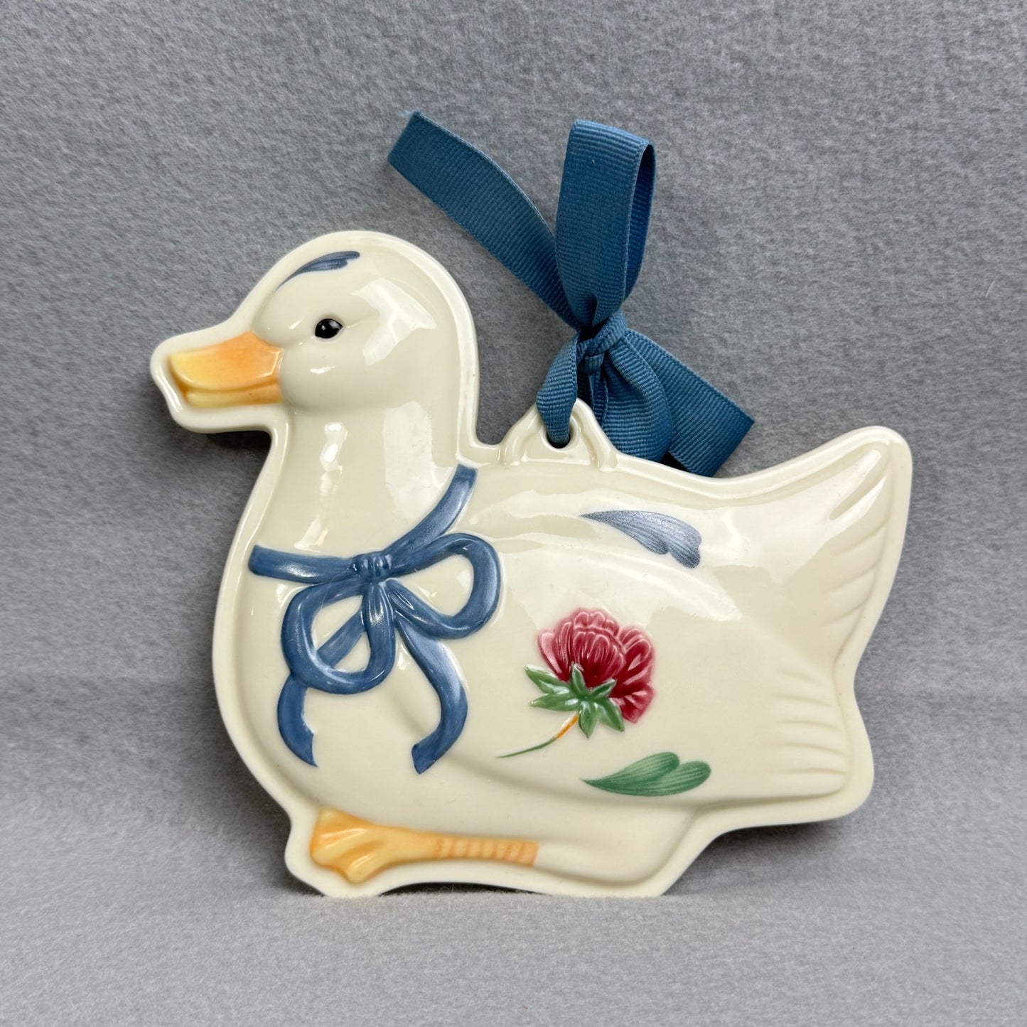 Lenox Duck Poppies design from the Blue Barnyard Collection