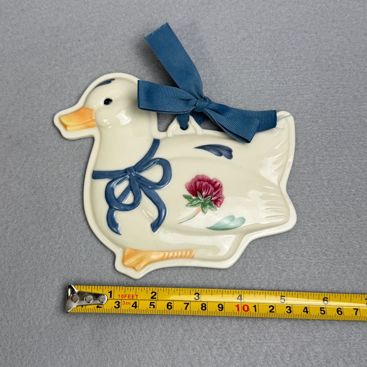 Lenox Duck Poppies design from the Blue Barnyard Collection