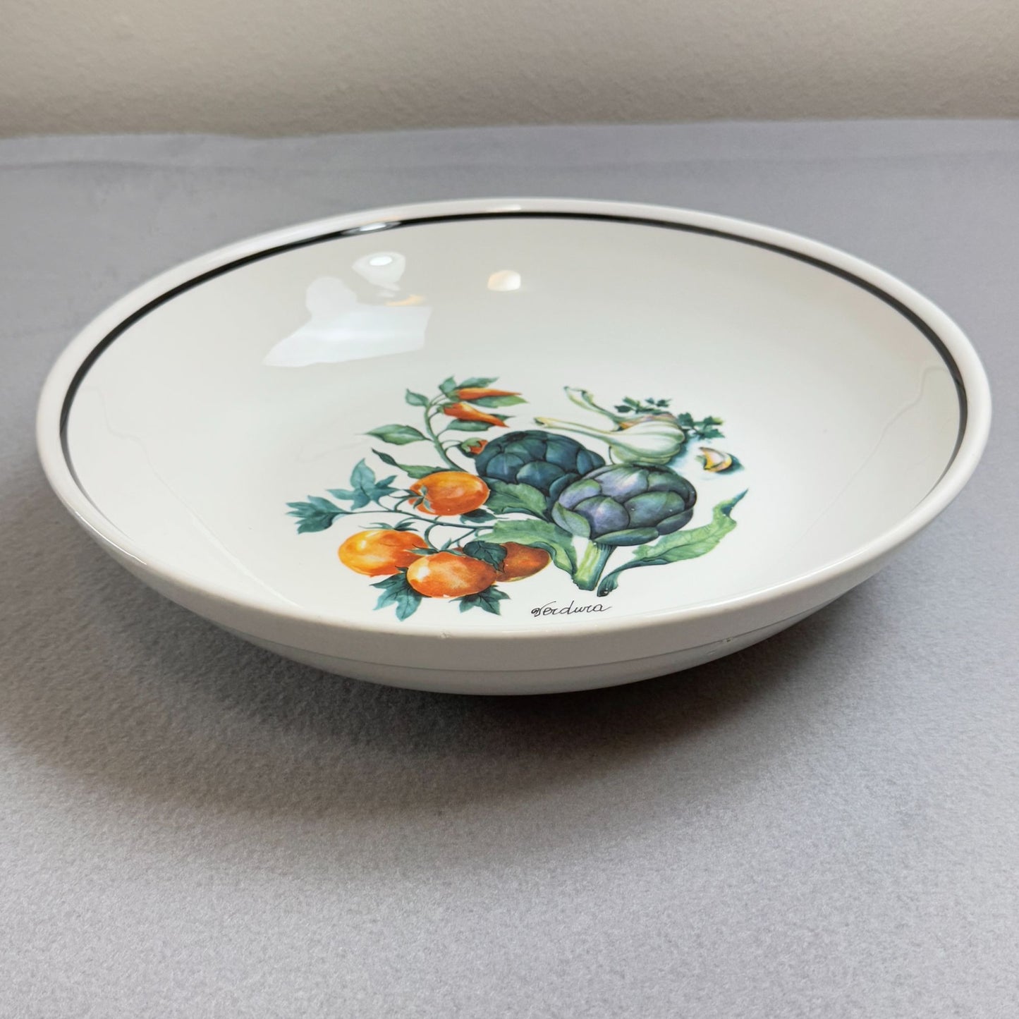 13" Large Italian Ceramic Pasta Bowl, Verdura Design, Over and Back Inc.