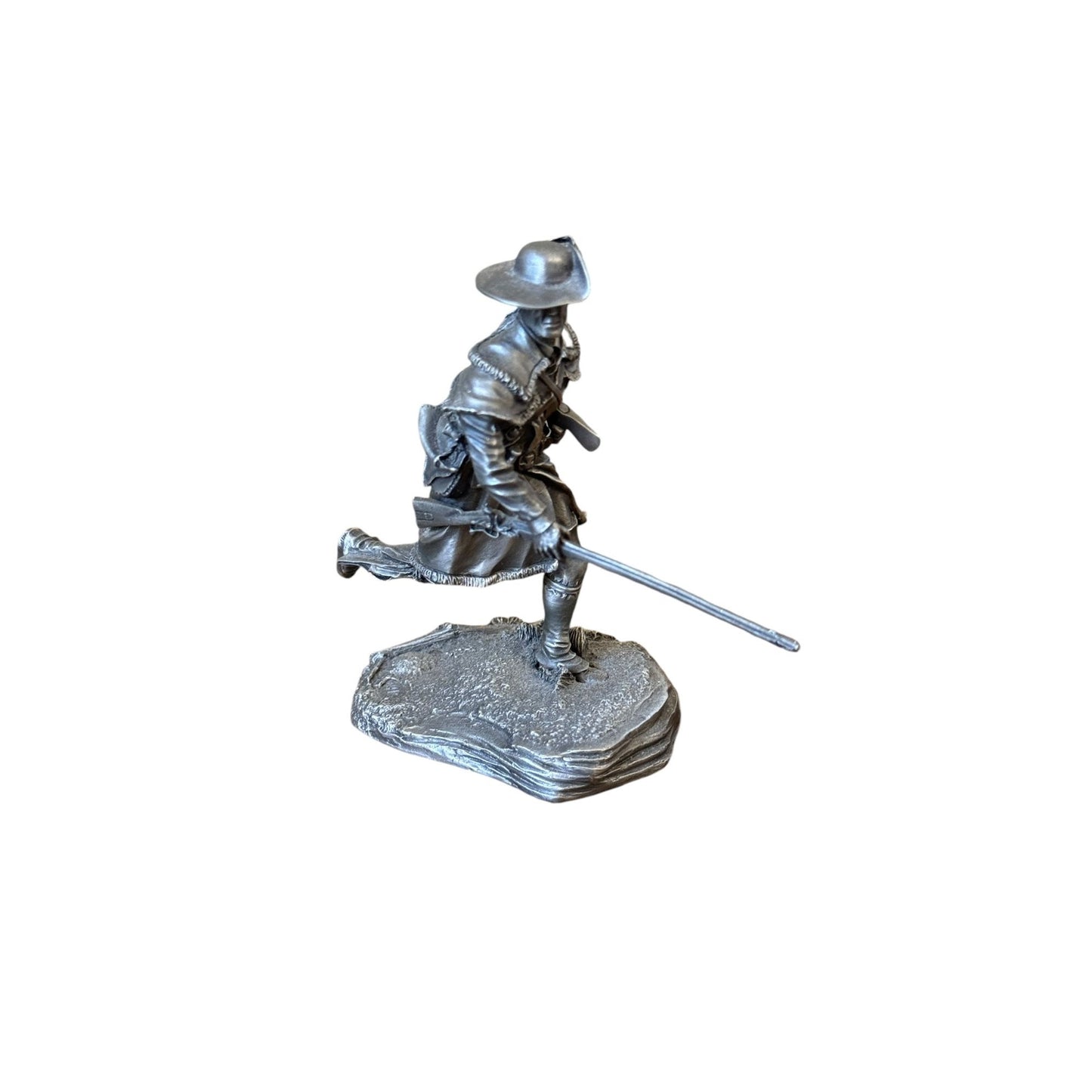 1975 Vintage Franklin Mint Rifleman Fine Pewter Figurine 4" Tall