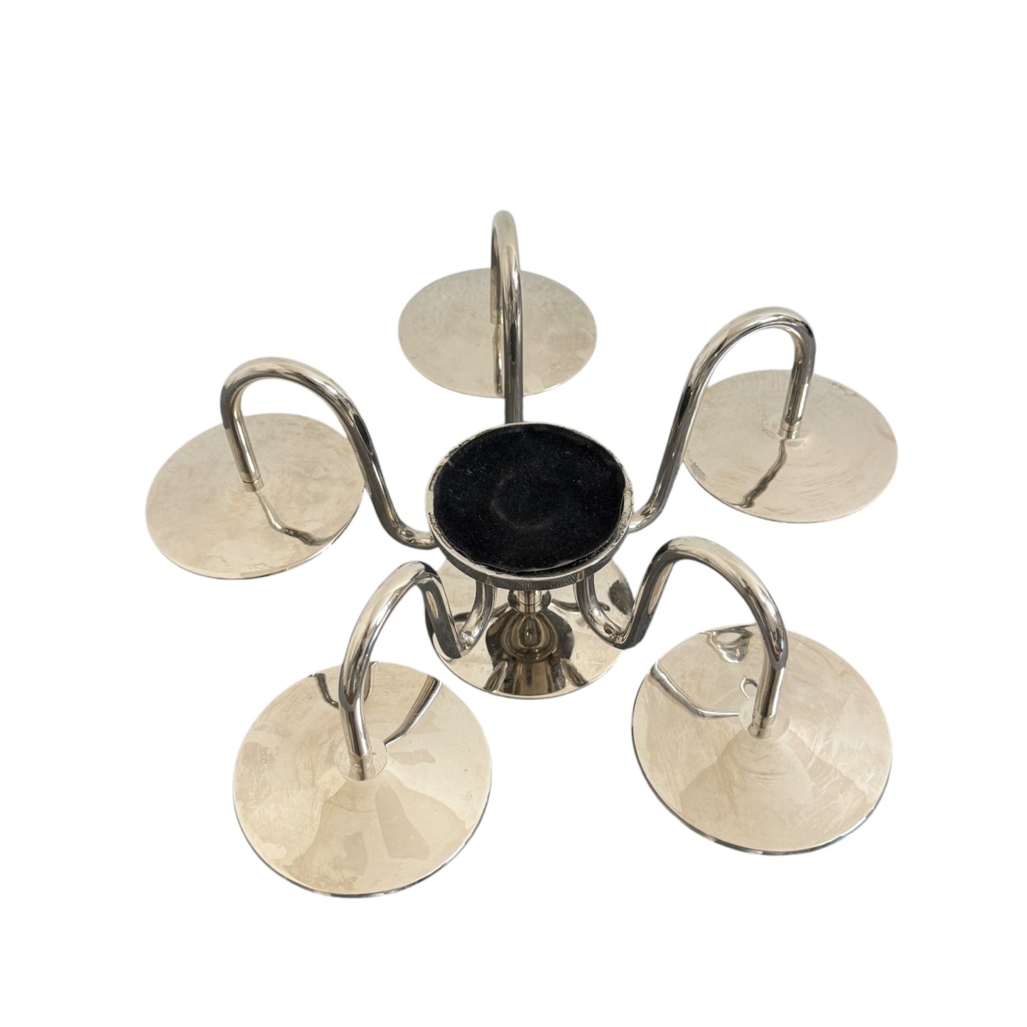 Modern Stainless Steel Candelabra Candle Holder 6-Arm Table Centerpieces