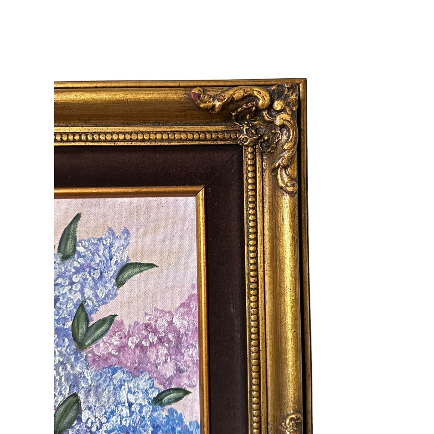 Original Oil Painting on Canvas Hydrangea Bouquet by Catherine Bowers 18" x 22" - Vertical