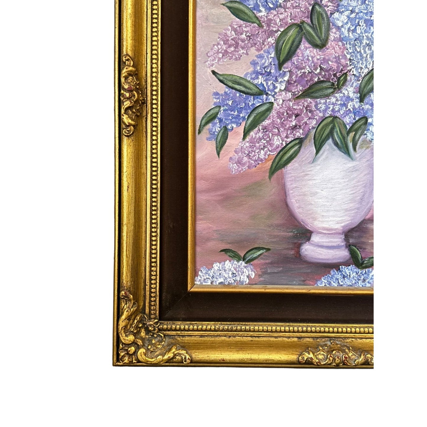 Original Oil Painting on Canvas Hydrangea Bouquet by Catherine Bowers 18" x 22" - Vertical