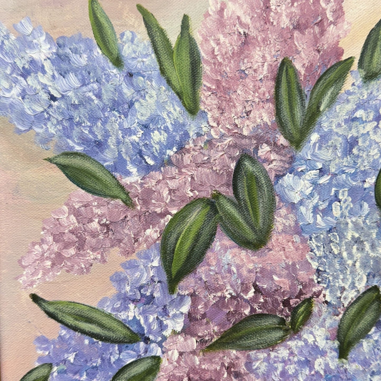 Original Oil Painting on Canvas Hydrangea Bouquet by Catherine Bowers 18" x 22" - Vertical