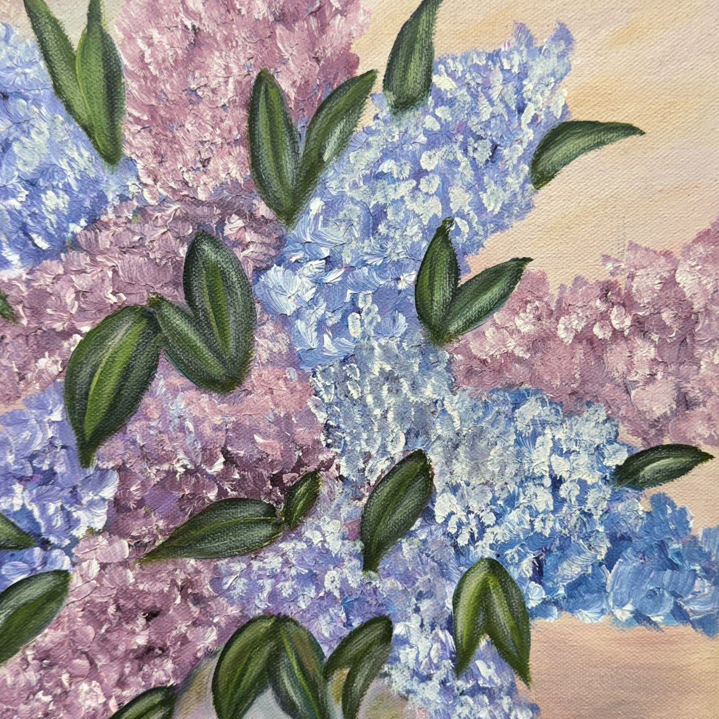 Original Oil Painting on Canvas Hydrangea Bouquet by Catherine Bowers 18" x 22" - Vertical