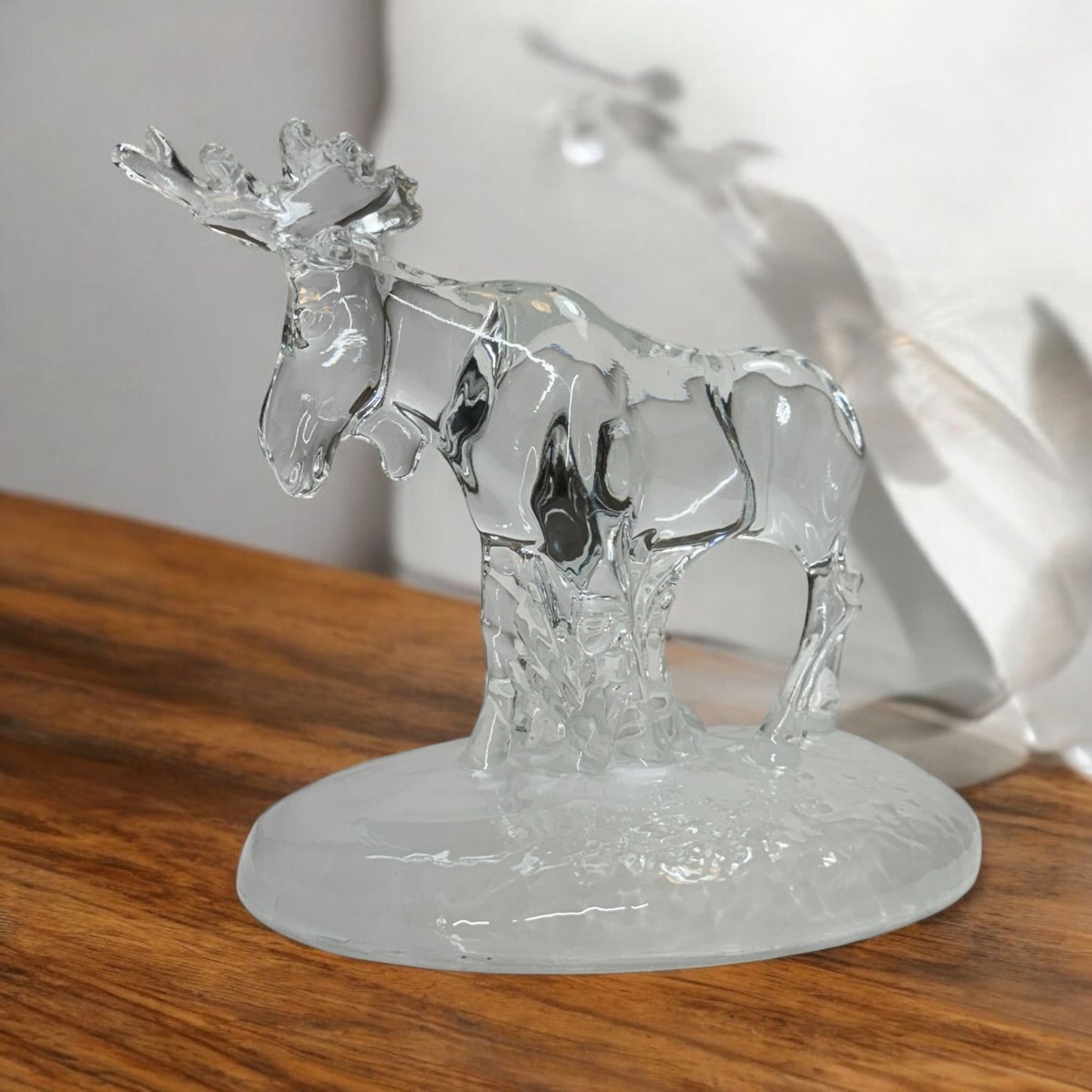 Vintage Cristal D'Arques Moose Leaded Crystal Piece 7" Figurine Collectible