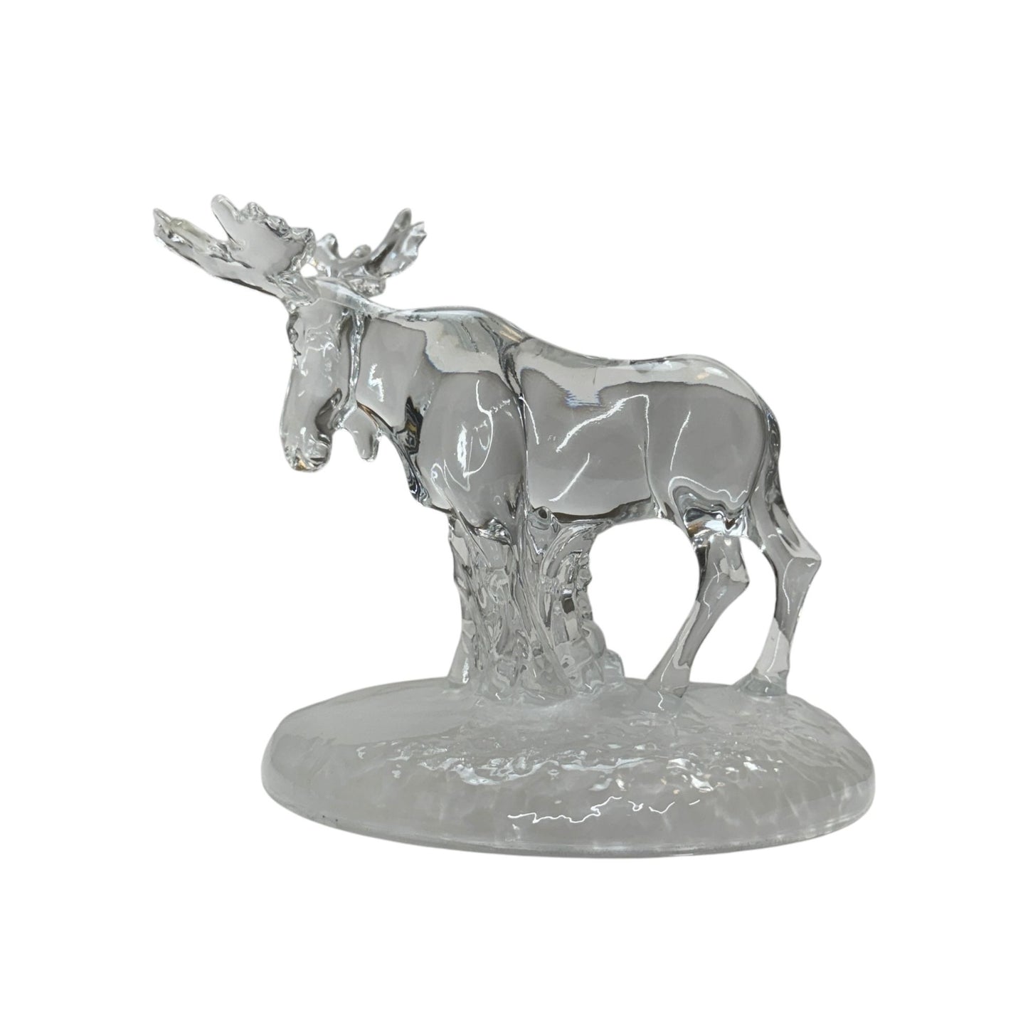 Vintage Cristal D'Arques Moose Leaded Crystal Piece 7" Figurine Collectible