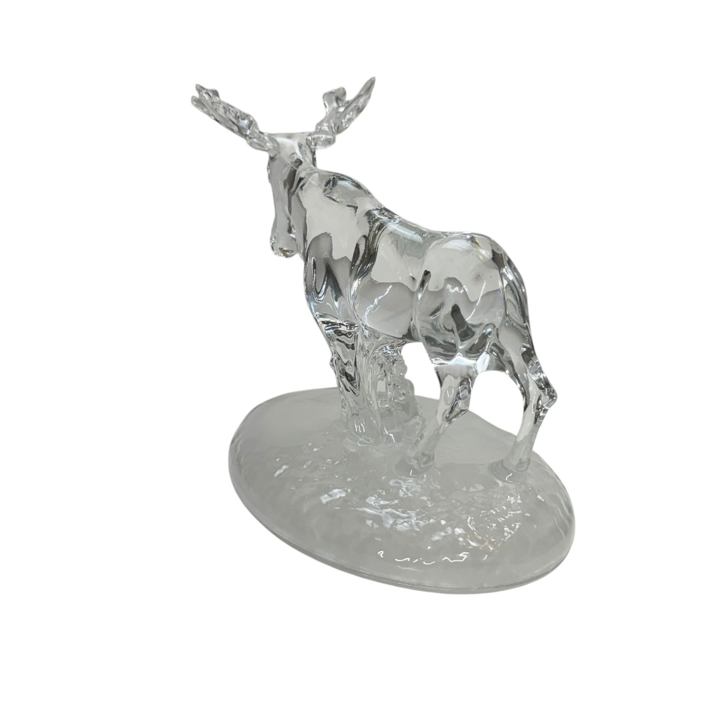 Vintage Cristal D'Arques Moose Leaded Crystal Piece 7" Figurine Collectible