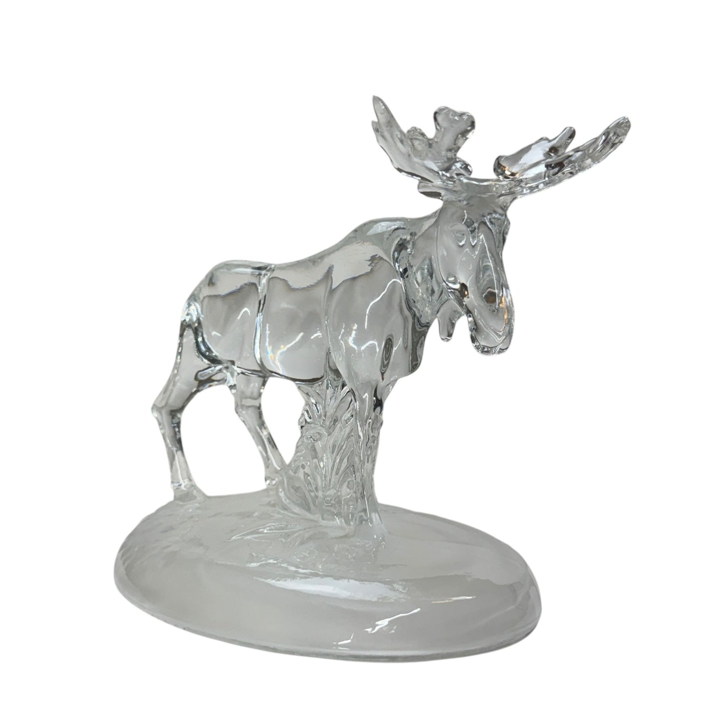 Vintage Cristal D'Arques Moose Leaded Crystal Piece 7" Figurine Collectible