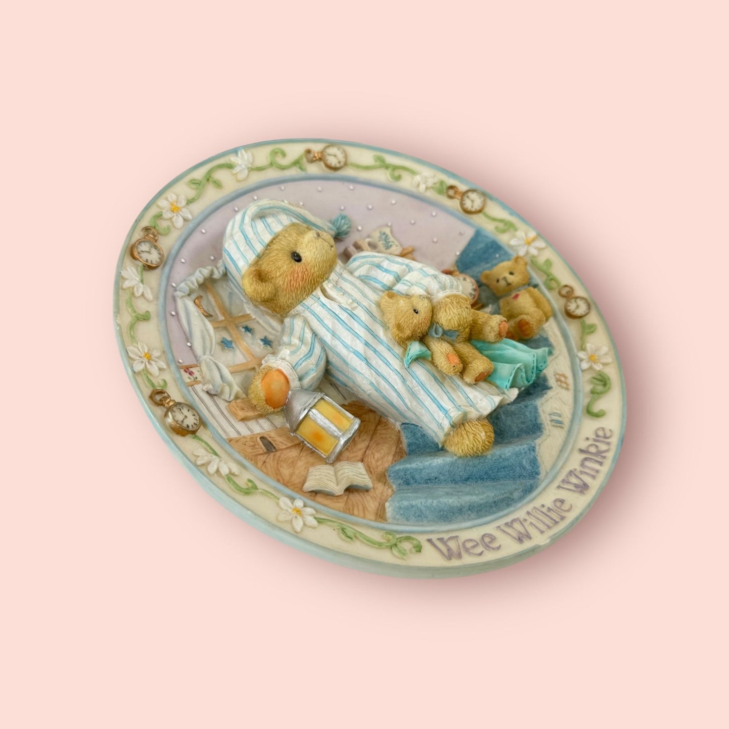 1996 Wee Willie Winkie Nursery Rhyme Plate Cherished Teddies Collection 170941