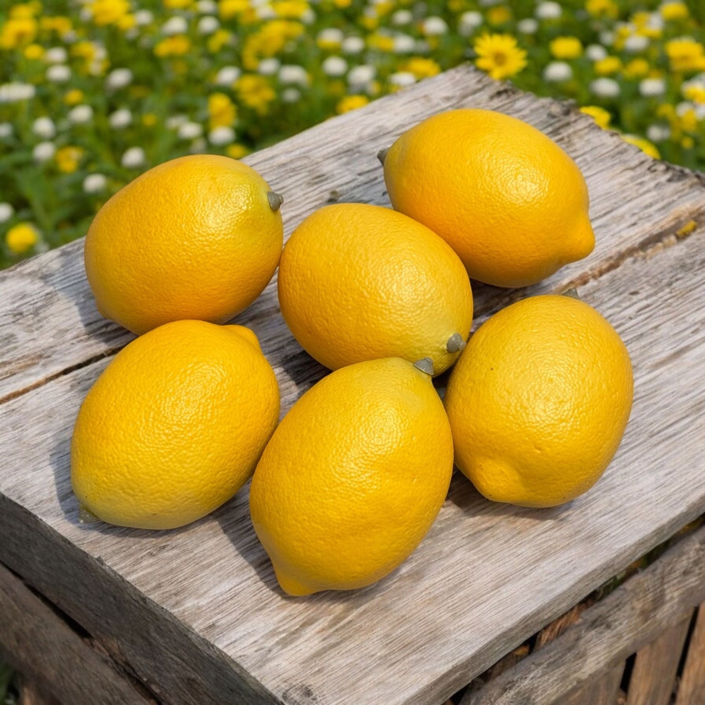 Long-Lasting  Decorative 6 Realistic Artificial Lemons