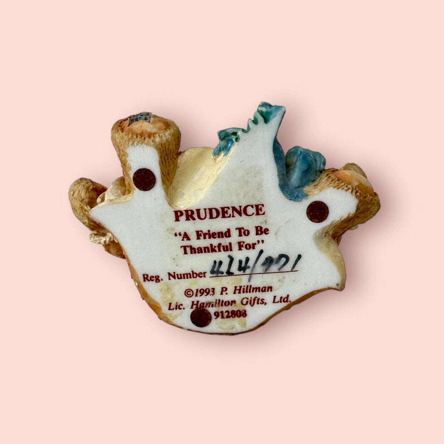 1993 Prudence A Friend To Be Thankful For Cherished Teddies Collection 912808