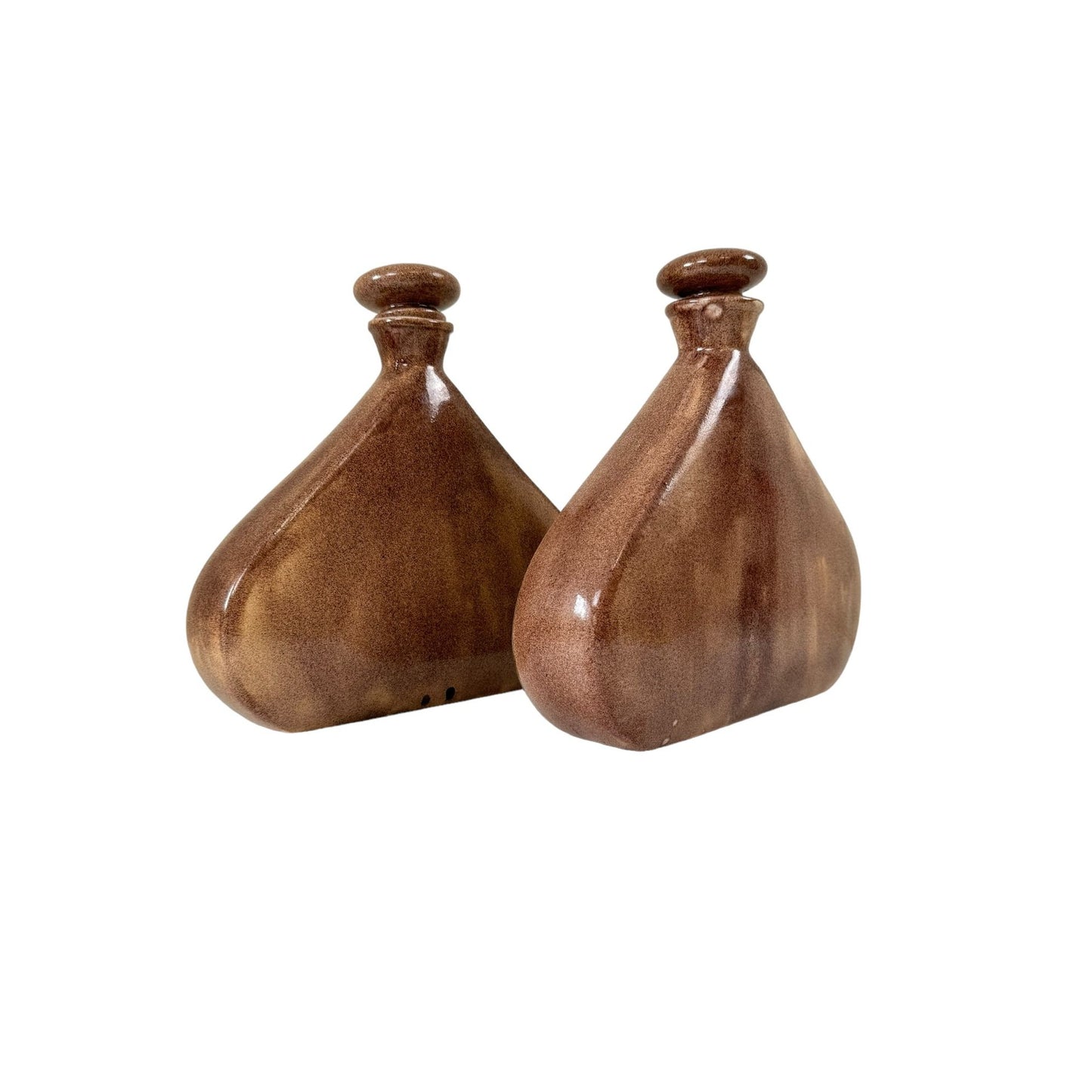 Pair of Vintage GRM 1986-1987 Way of life Native Decanter Pottery Art 10.5" Tall