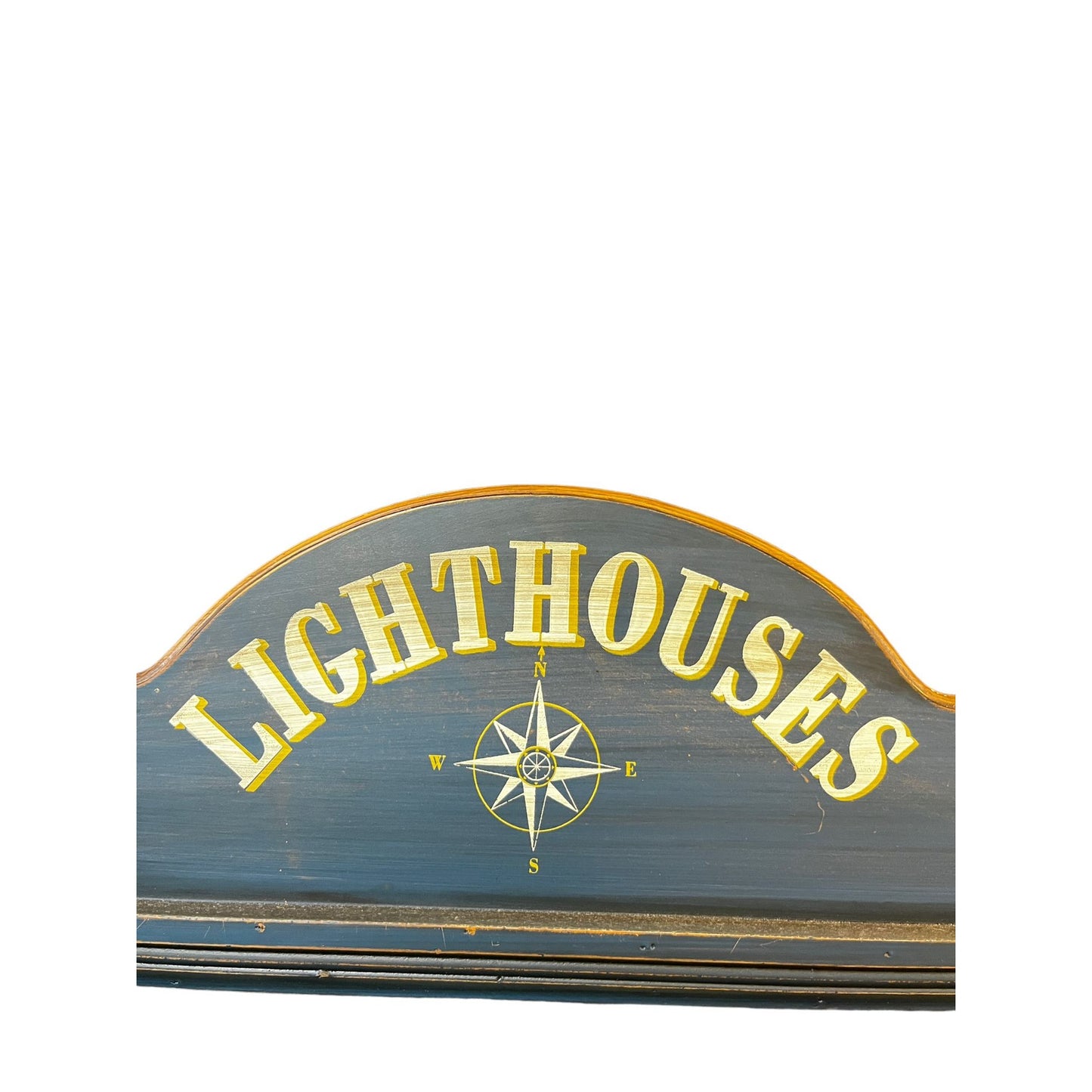 Rustic Wooden Lighthouse 3D Wall Art, Large 23" Square Plaque, Vintage Style